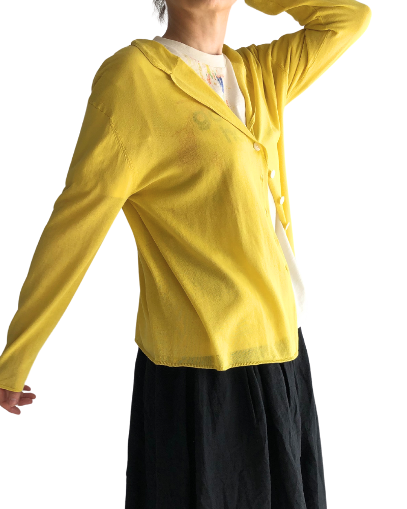 モダールテーラーニットシャツ Yellow