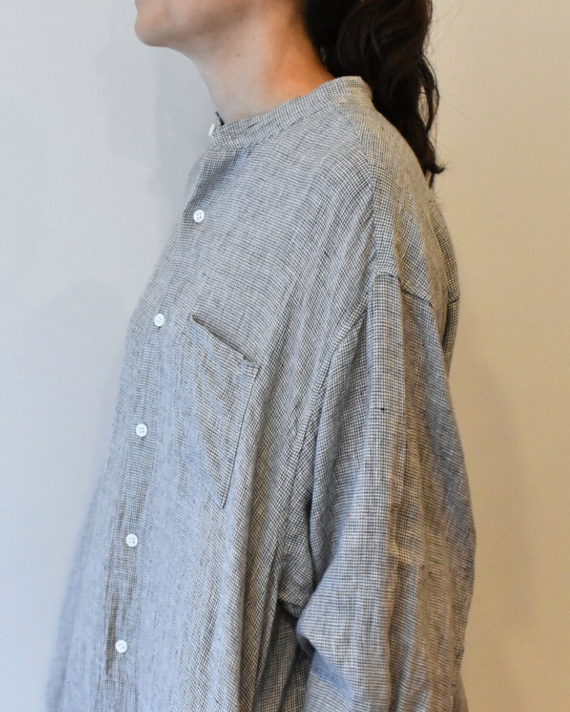 【予約】S/S LA354 ANONYMOUS BAND COLLAR SHIRT ONE PIECE（2月初旬 - 2月中旬）