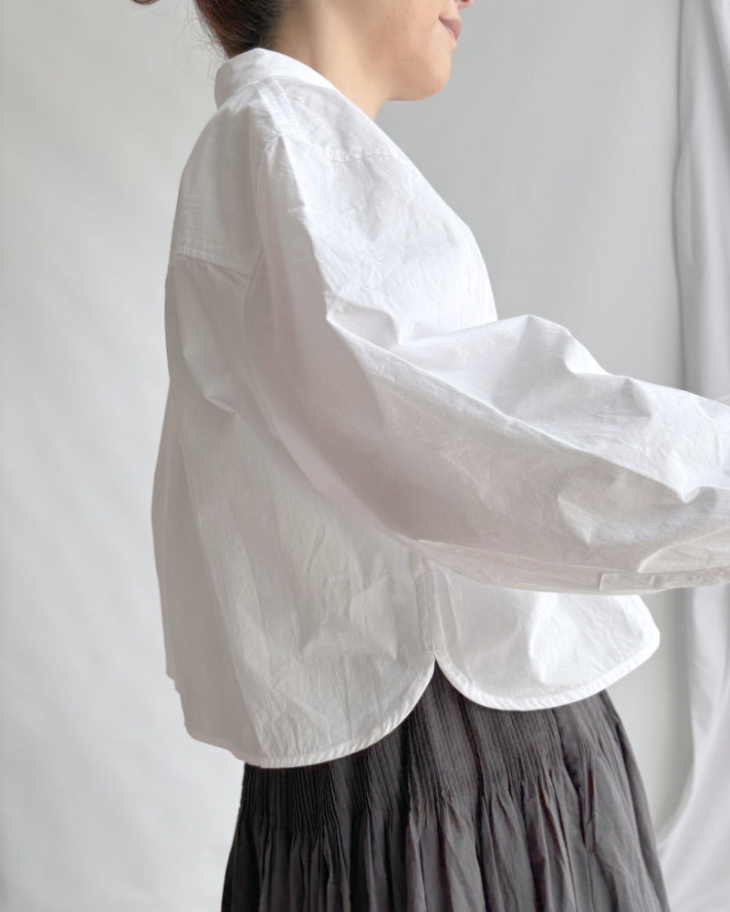 【sale】クロップドシャツ White