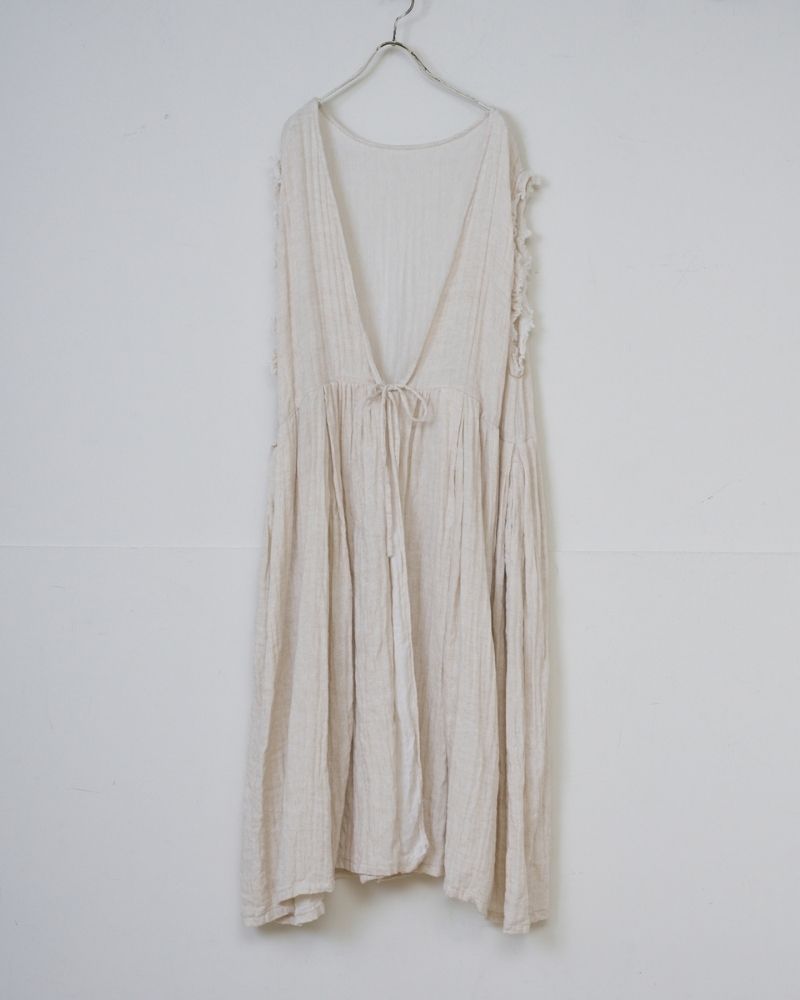 【予約】S/S G1173 DOUBLE GAUZE CACHE COEUL DRESS（3月末 – 4月初旬）