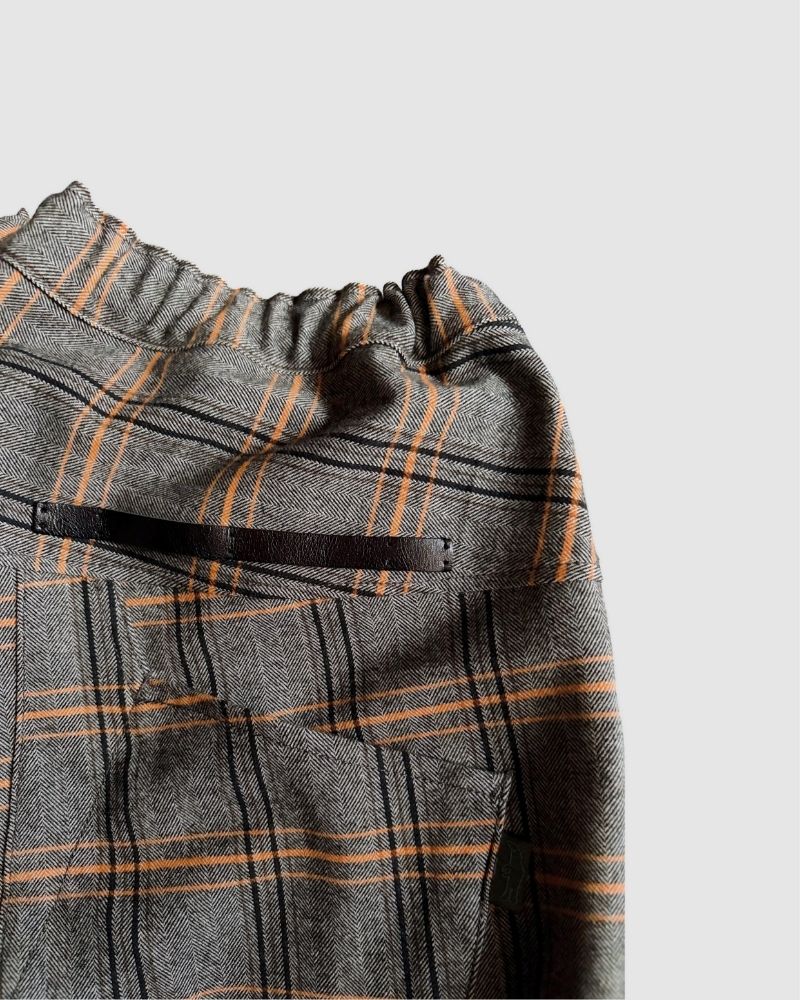 【予約】A/W TP075 冬のヘリンボンチェックストレッチパンツ（9月）