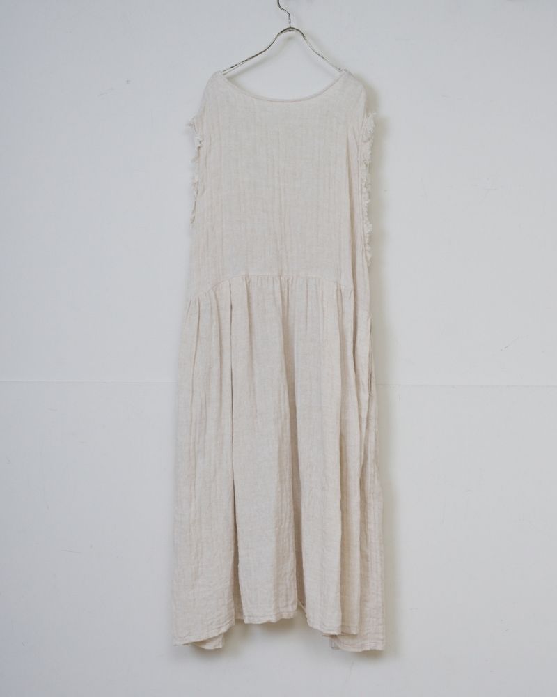 【予約】S/S G1173 DOUBLE GAUZE CACHE COEUL DRESS（3月末 – 4月初旬）
