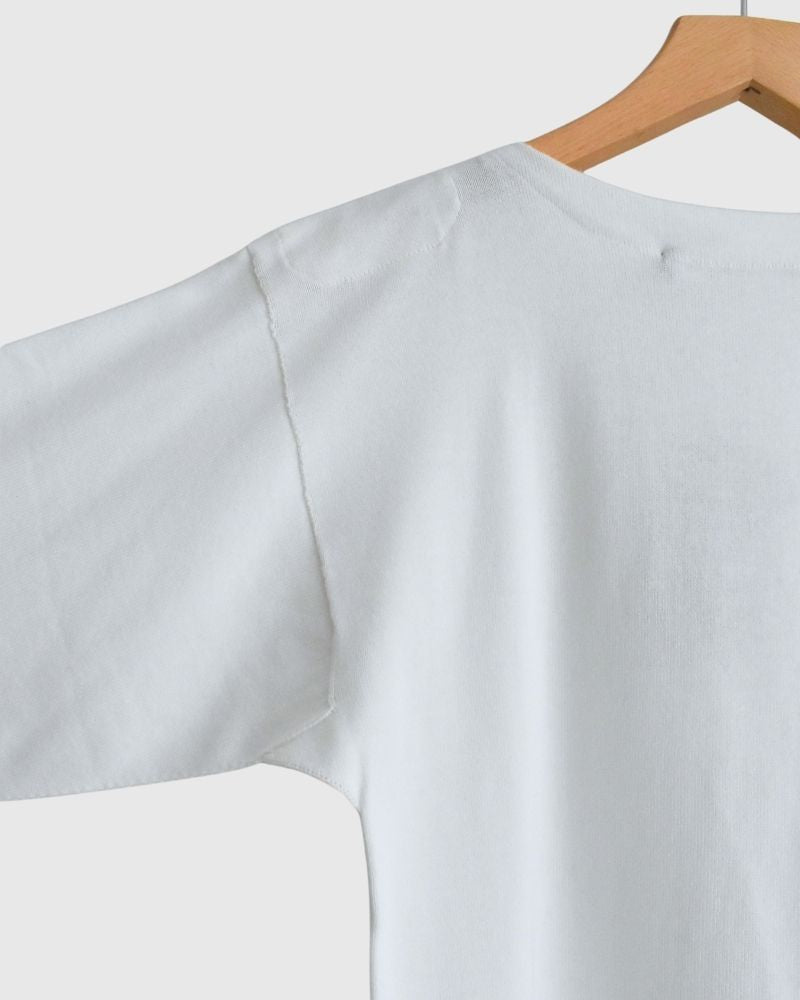 【sale】TRICOLOR ボートネックコットンニットプルオーバー White
