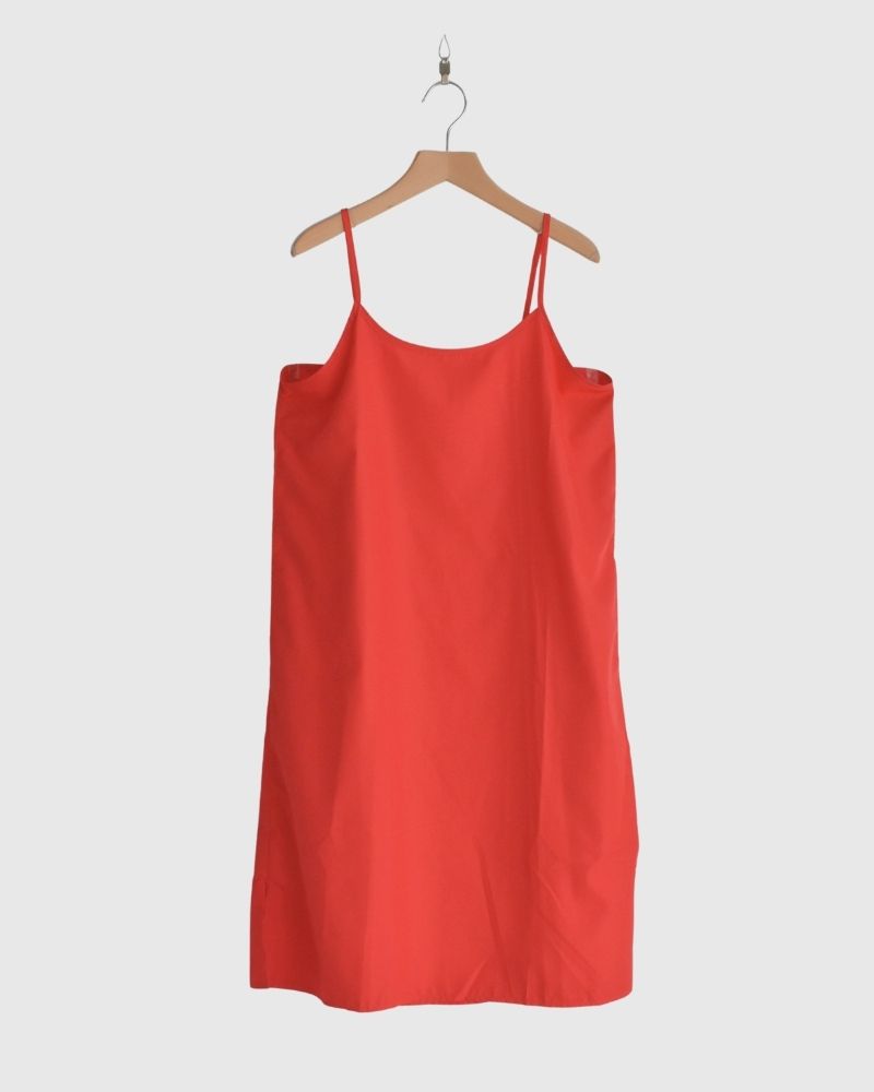 【sale】80ローン ワンピースドレス OrangeRed