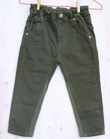 【sale】スリムレッグパンツ（9分丈） Khaki　90cm