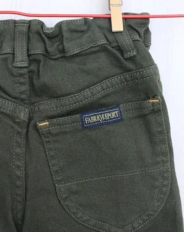 【sale】スリムレッグパンツ（9分丈） Khaki　90cm