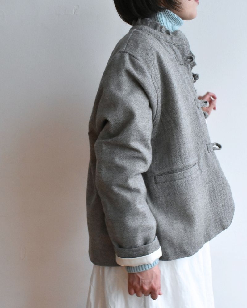 【予約】 F/W LA 528 アノニマスウールガーゼチャイナジャケット（10月末 - 11月初旬）