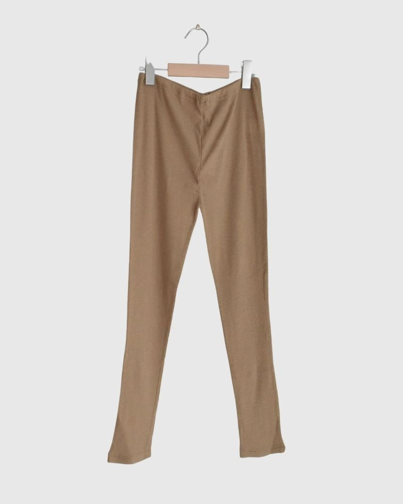 【sale】RIB JERSEY LEGGINGS Beige