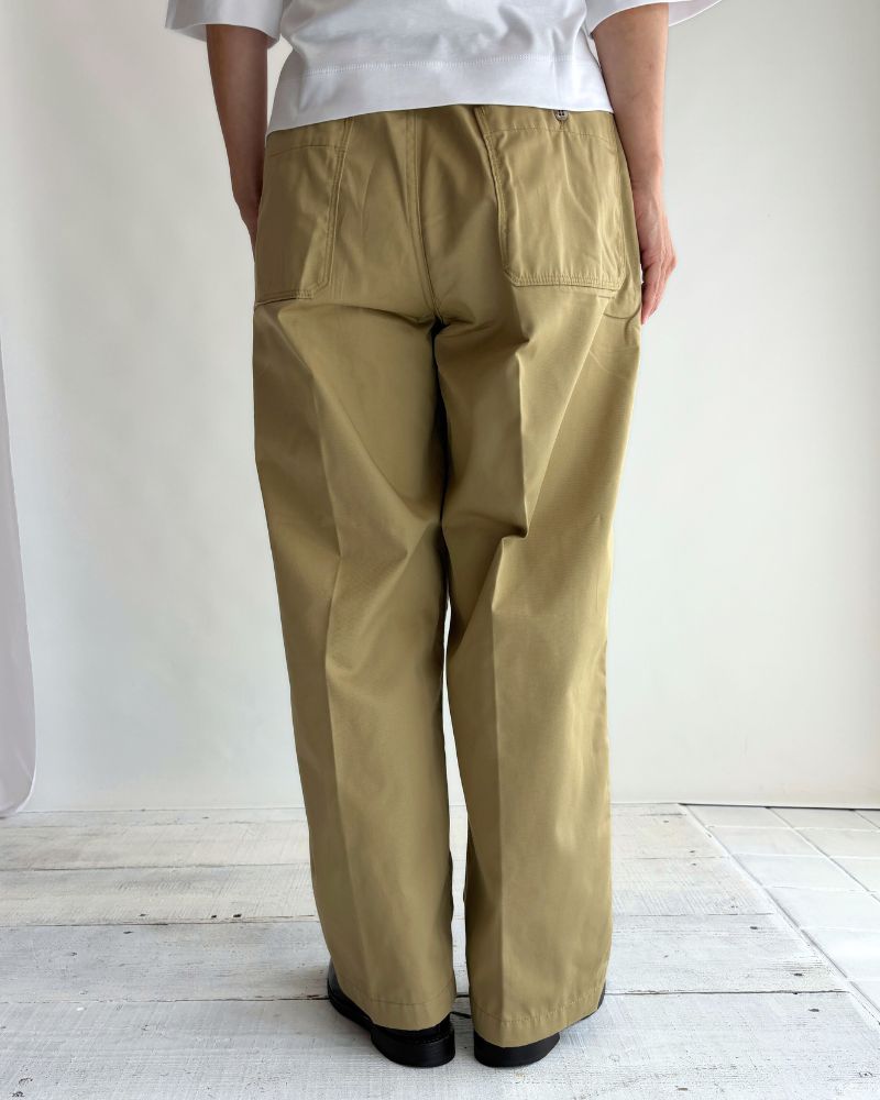 PE/Cツイル センタープレスパンツ Beige