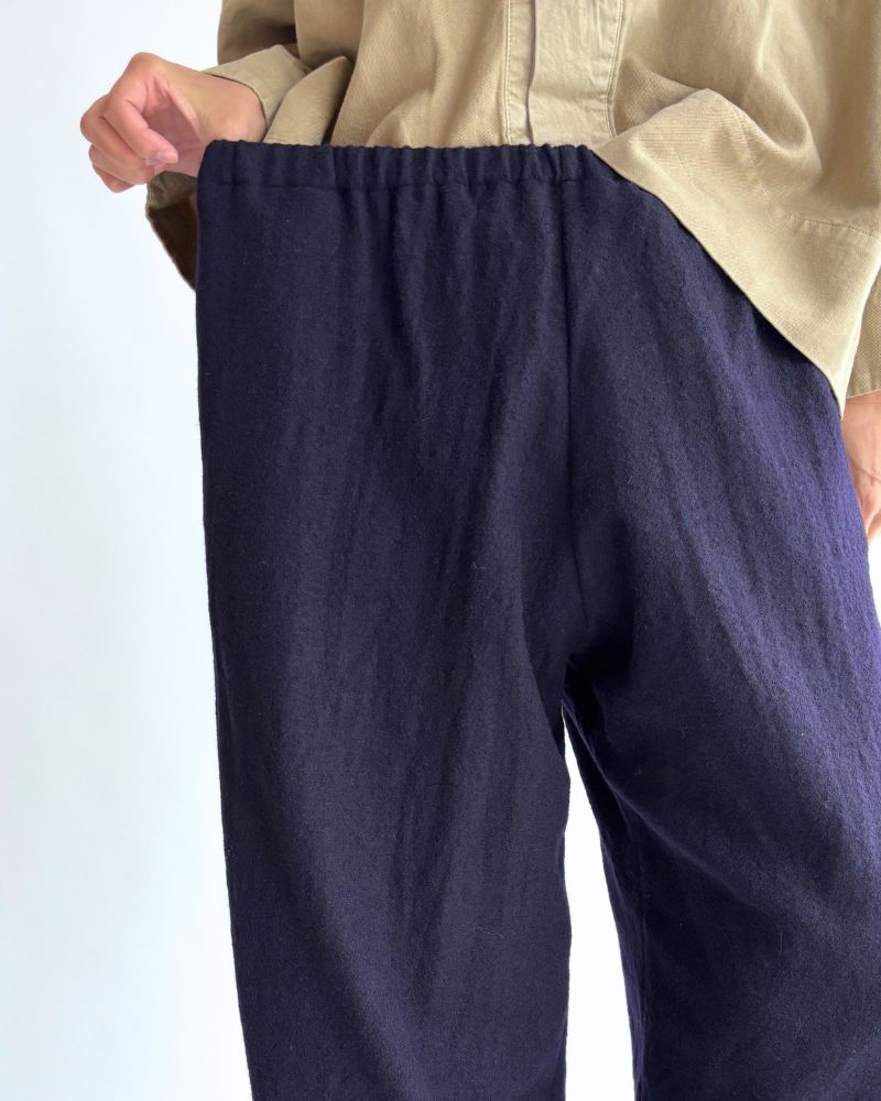 コクーンパンツ（ウール） Navy