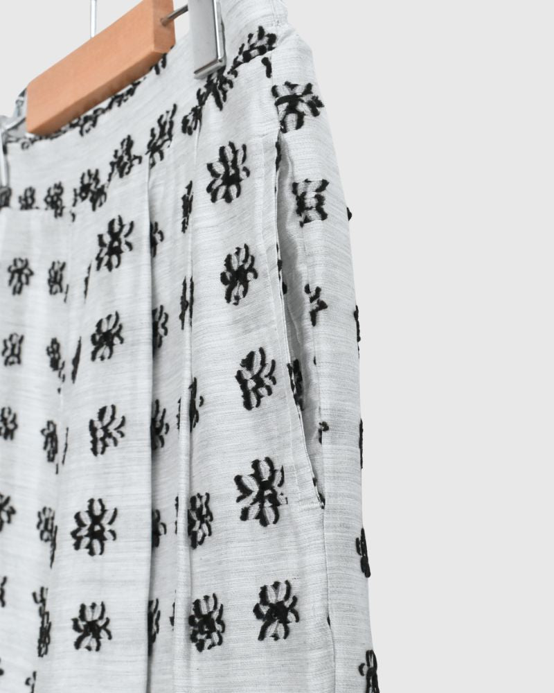 ジャガード ワイドパンツ LightGray