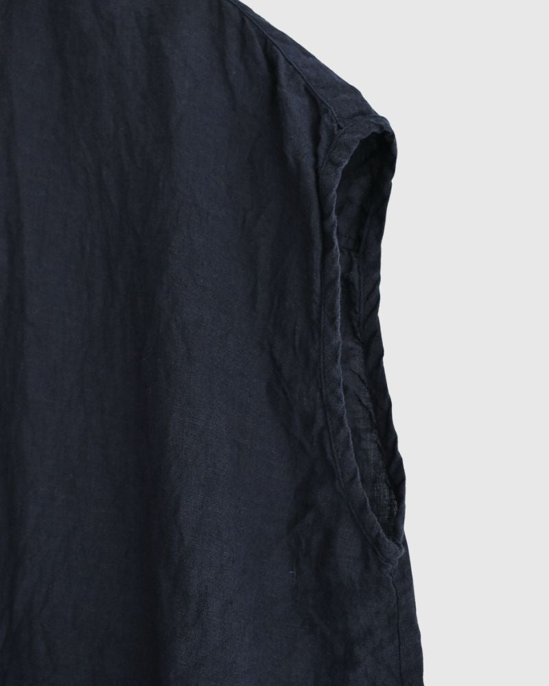 FRENCH/SL FRILL COLLAR SHIRTS Marine