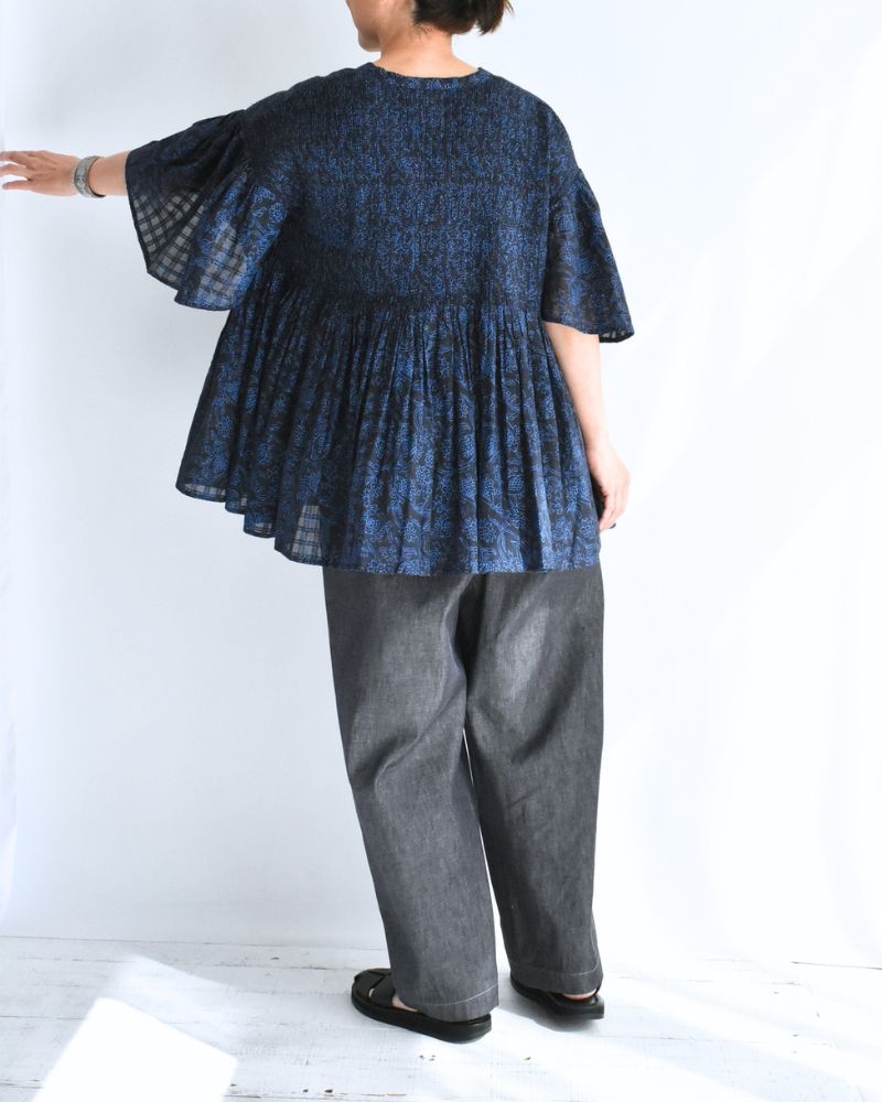 FLARED/SL SHIRTS WITH Navy/Blue