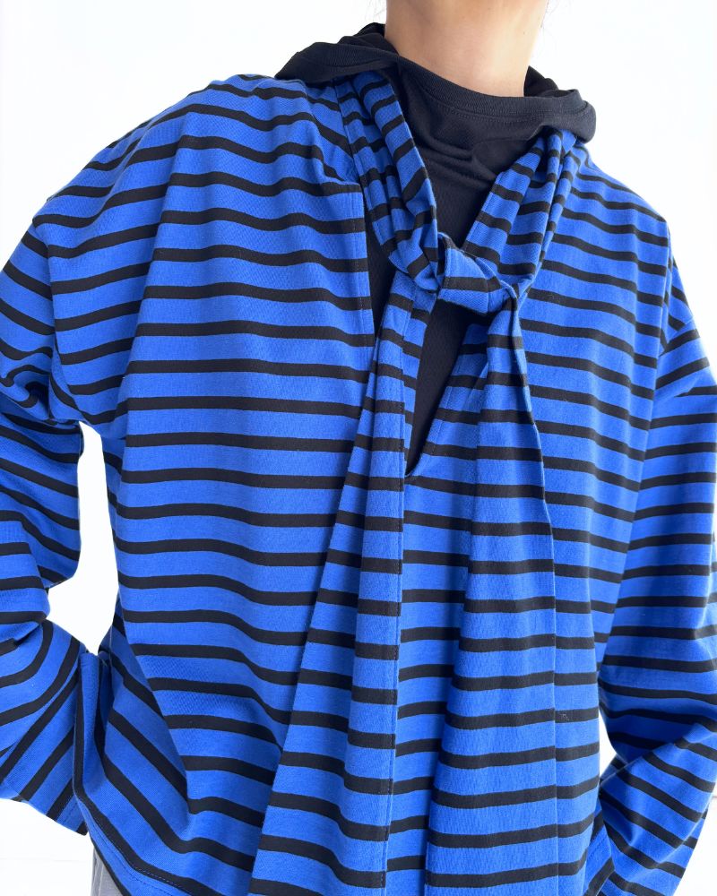 ドローストリング フーディプルオーバー Black