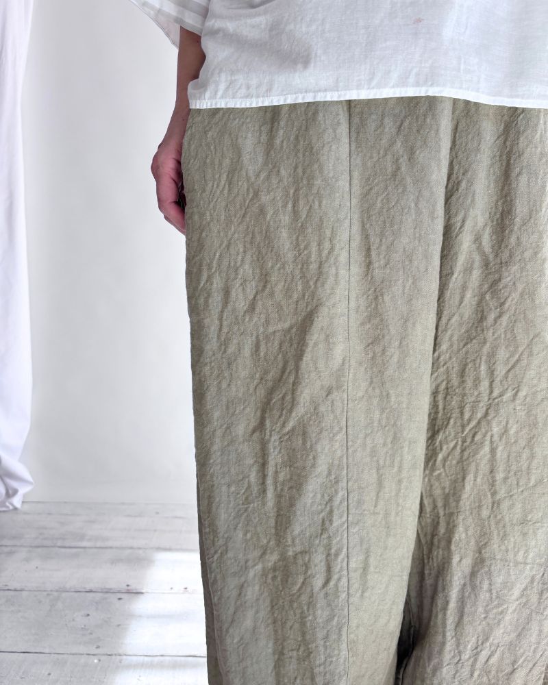 【予約】MS/F G1184 40/リネン チャーリーパンツ（6月初旬 - 6月中旬）