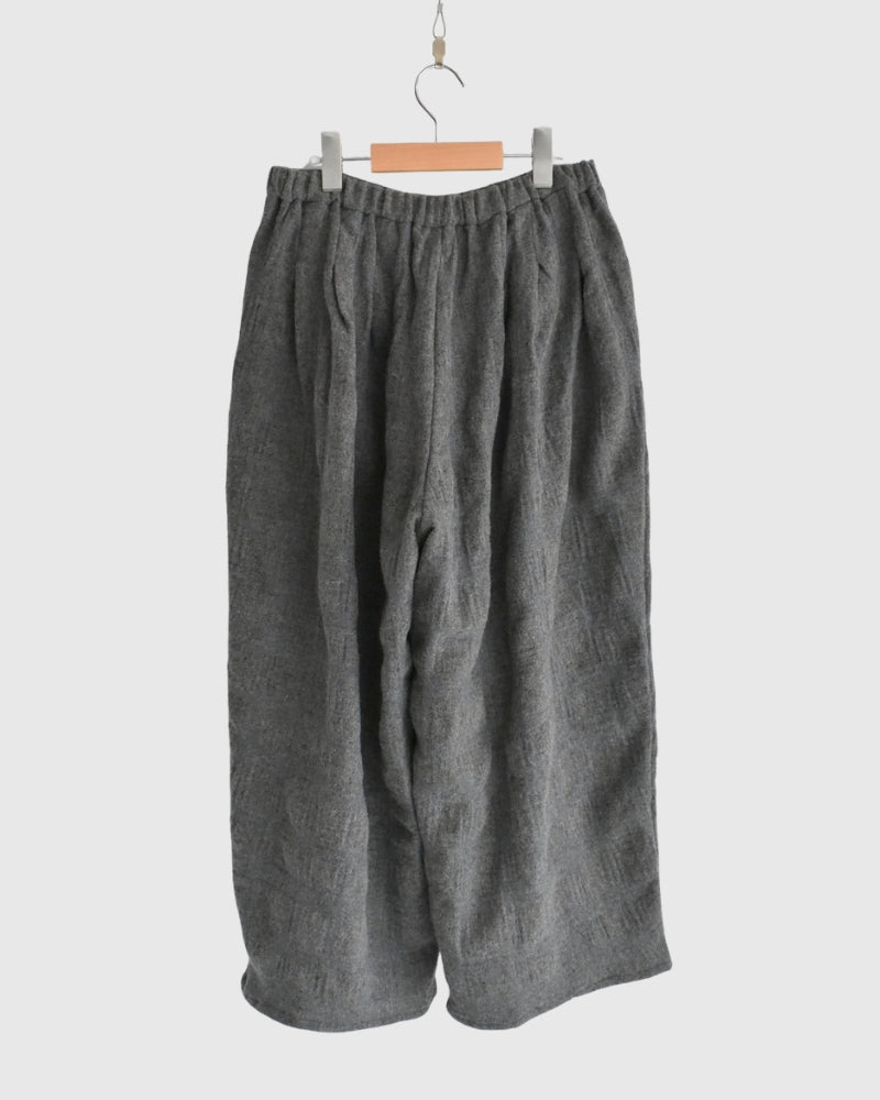 ウールチェックパンツ Gray