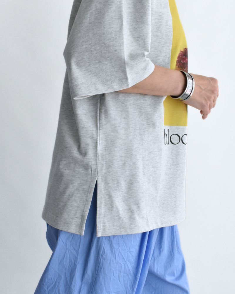 2Way プリントTシャツ AshGray