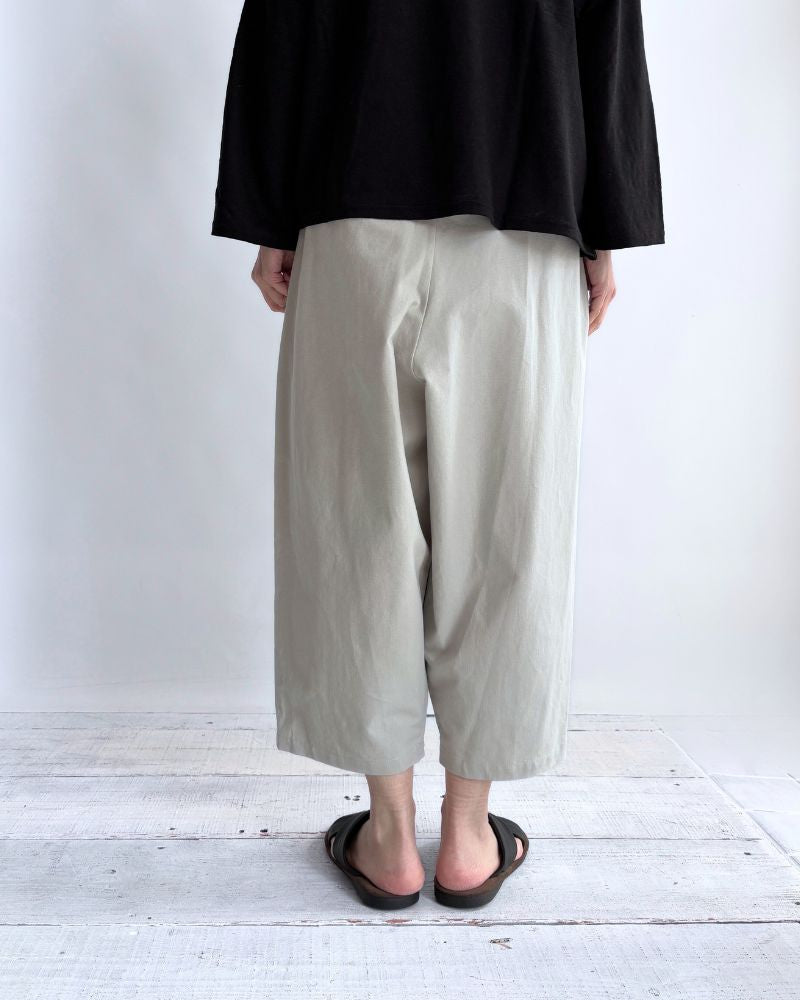 コットン和紙 エッグパンツ Gray