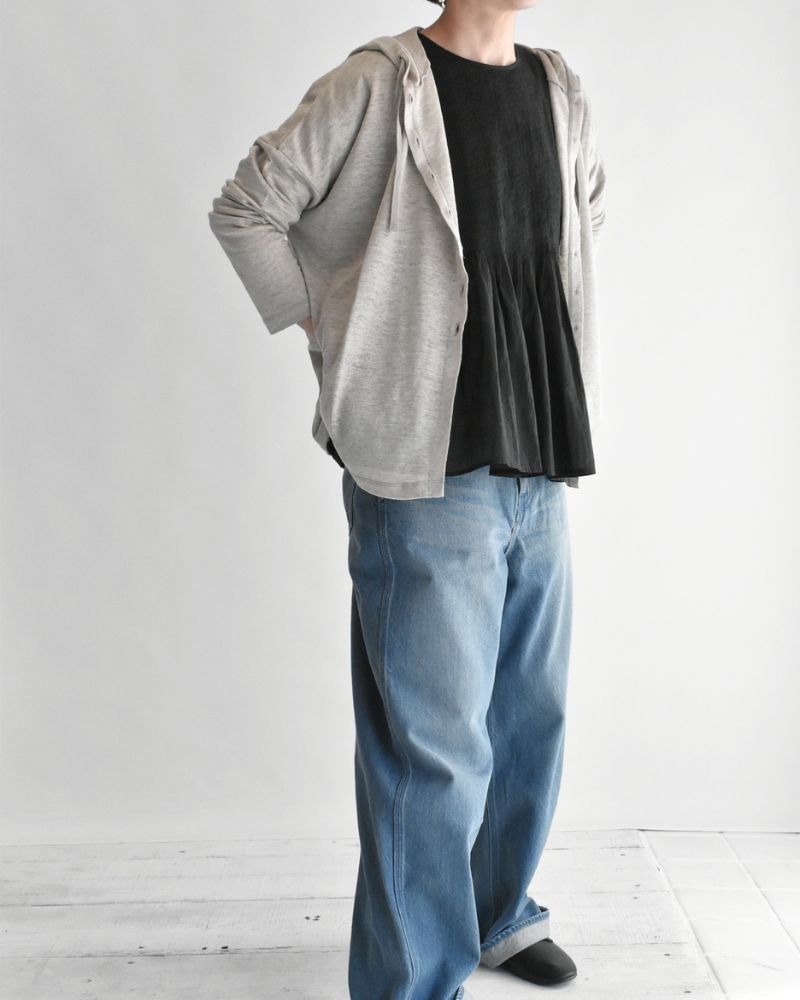 フードカーディガン（LINEN） Natura