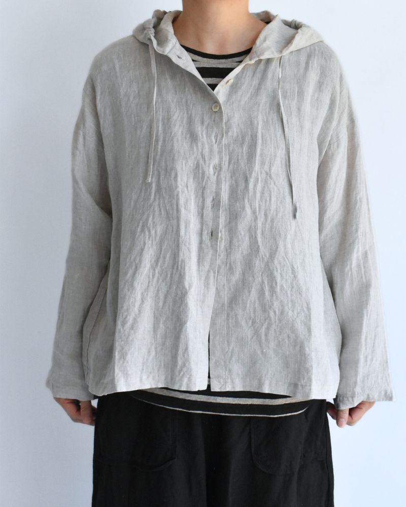 フーディシャツ（LINEN） Natural