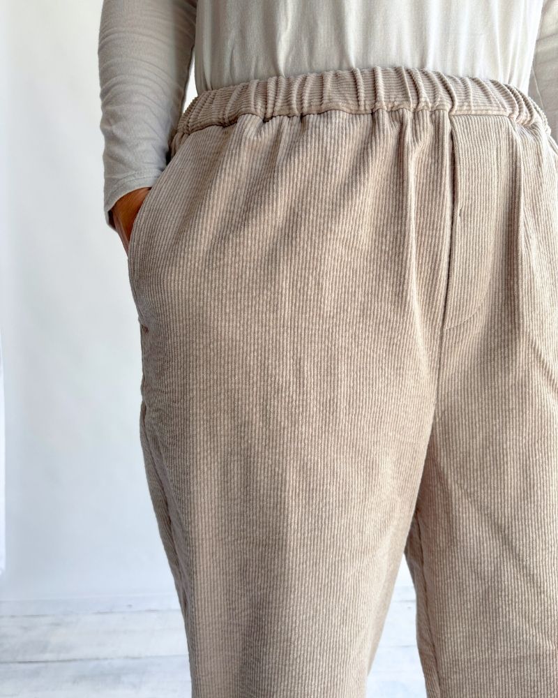 11WALE CORDUROY EASY TAPERED PANTS Beige