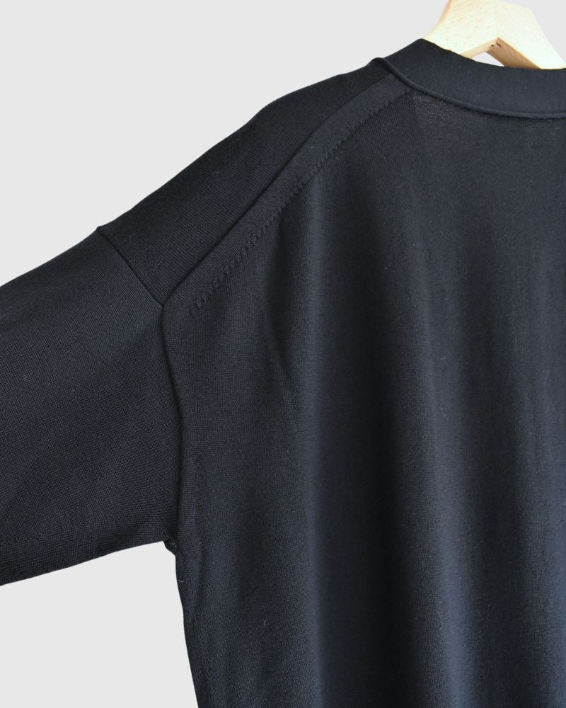 メリノダディカーディガン Navy