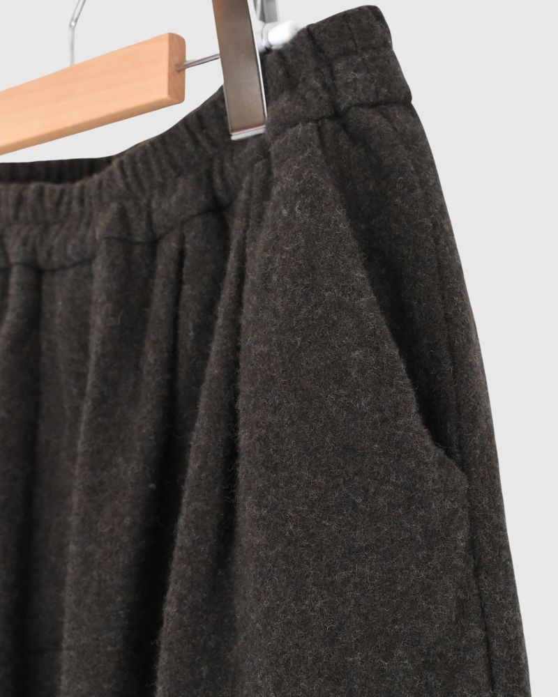 ウールタックパンツ Brown