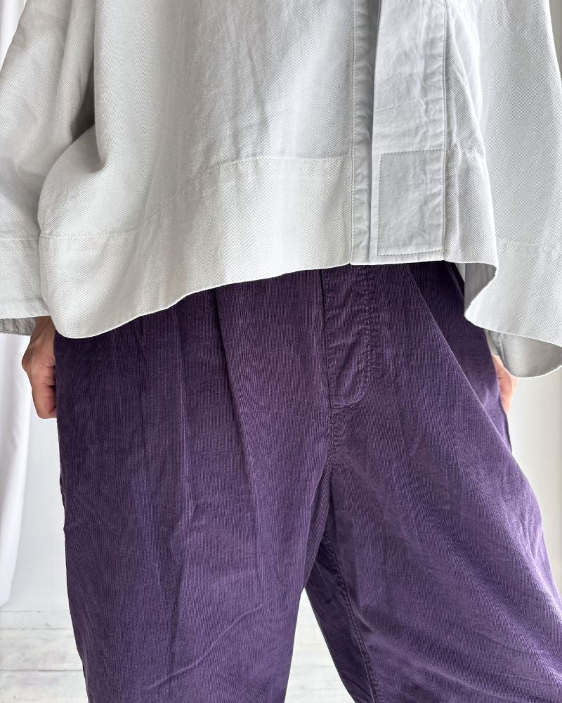 26 WALES CORDUROY OVERDYE EASY PANTS Purple
