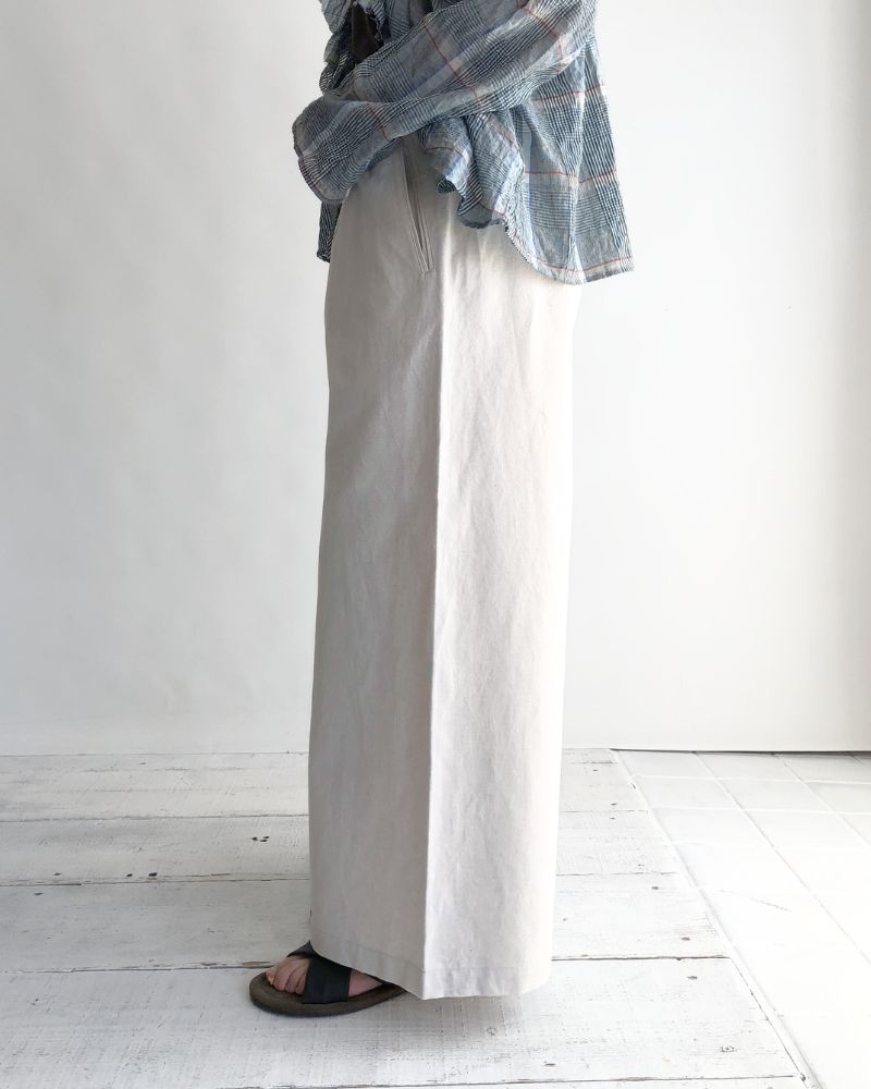 サイドシームレスワイドパンツ Natural