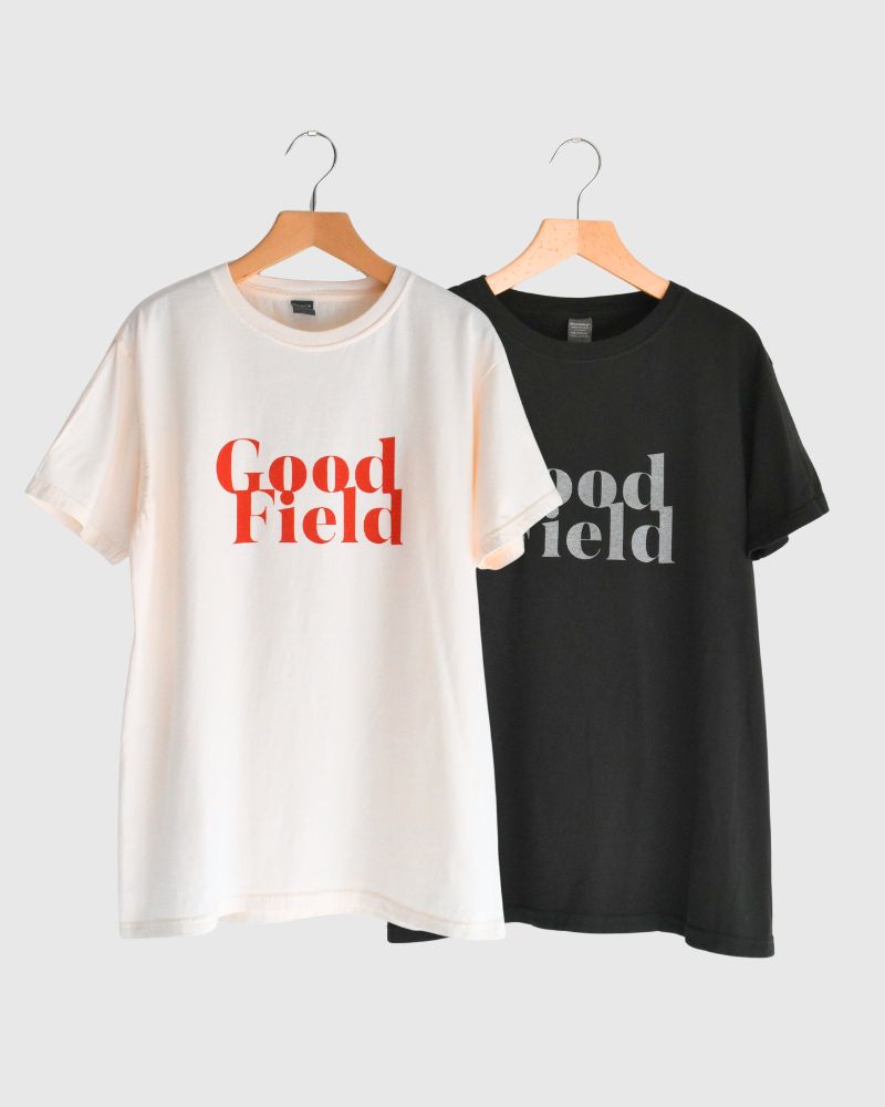 "DIAGONAL GFIELD" 4.4oz CREW-NECK S/SL T-SHIRT