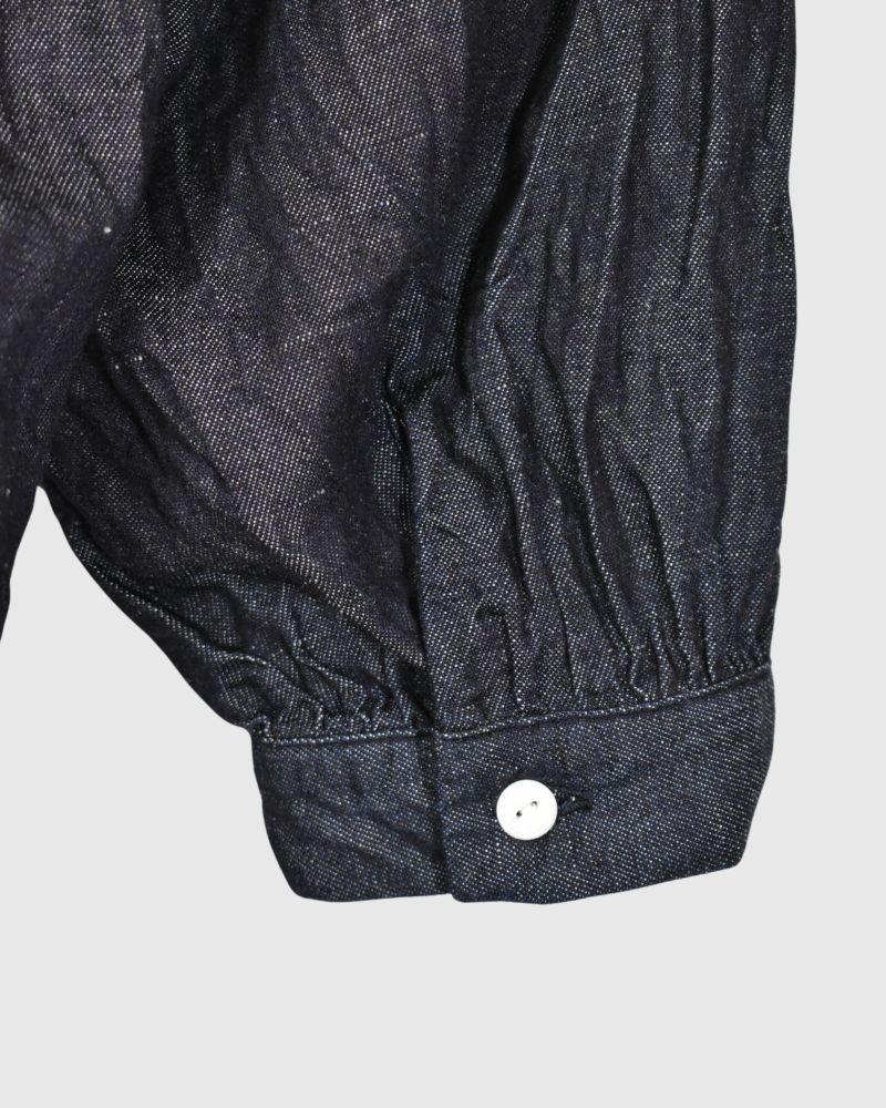 ANTIQUE PIN TUCK PULL SHIRT Indigo