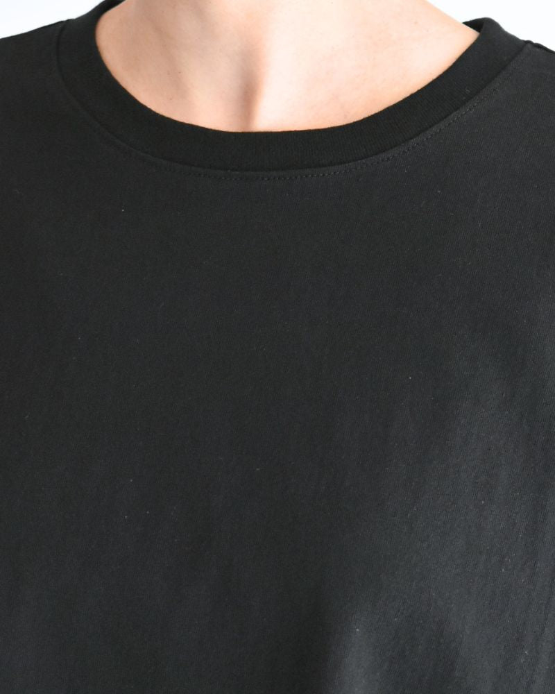 ハーフスリーブ ドロストTシャツ Black