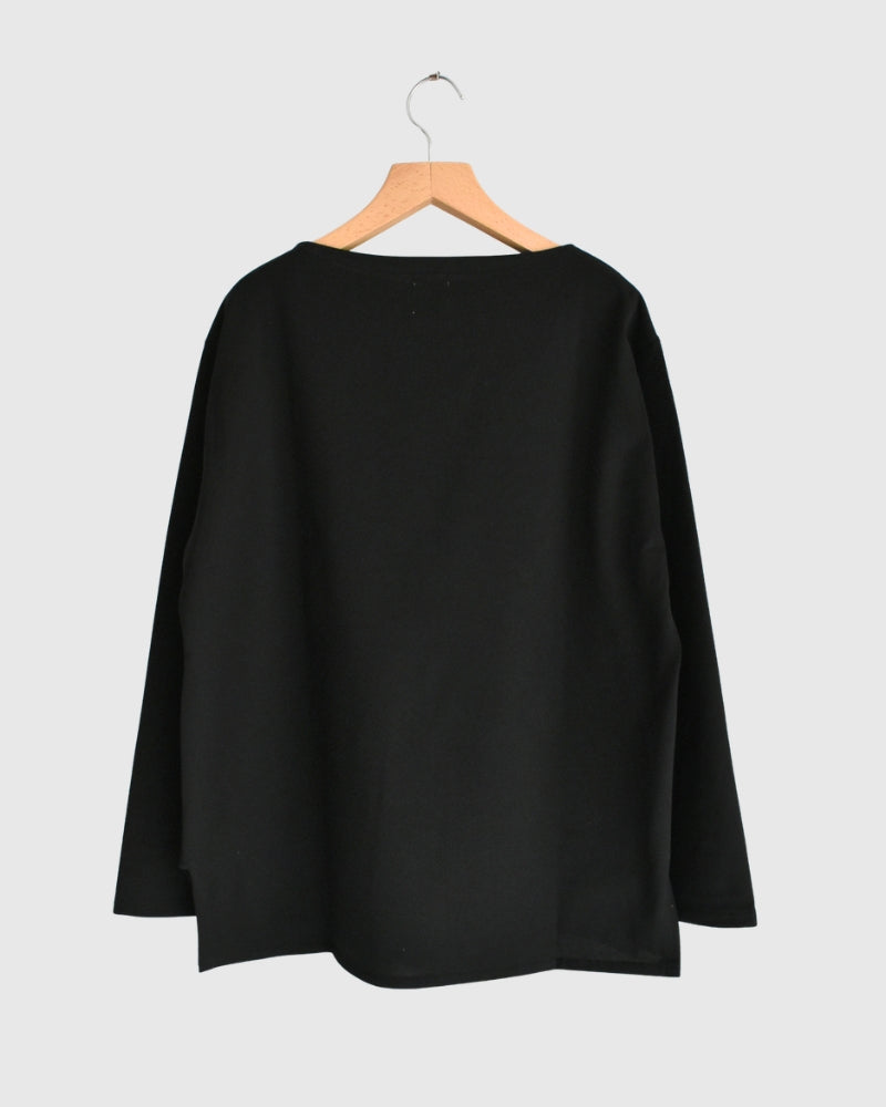 ギザコットン バスクTシャツ Black