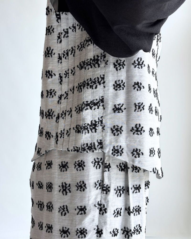ジャカードアシンメトリーベスト LightGray