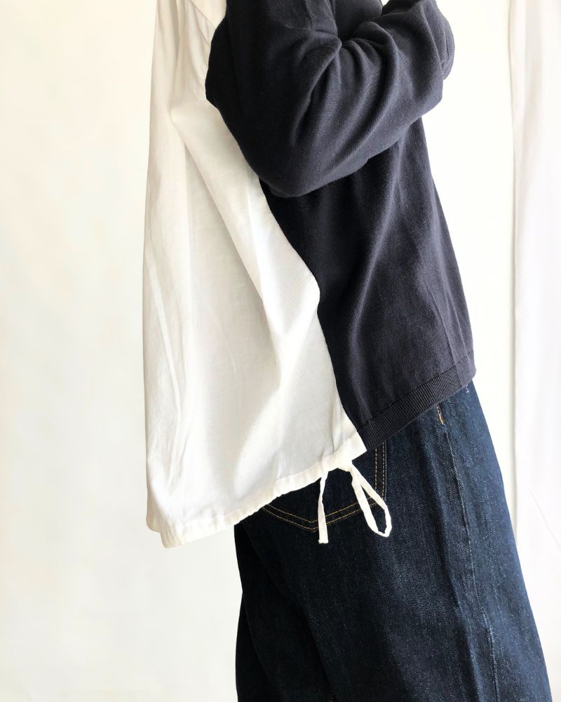 【sale】バック切替えカーディガン Navy