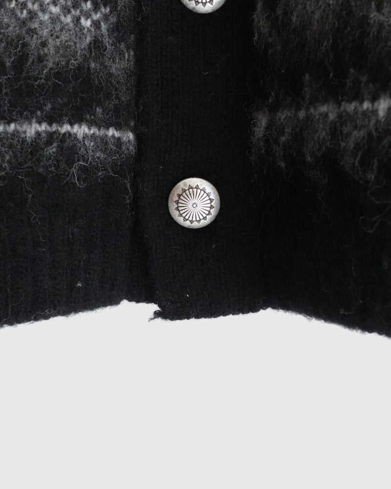 ノルディックニットカーディガン Black