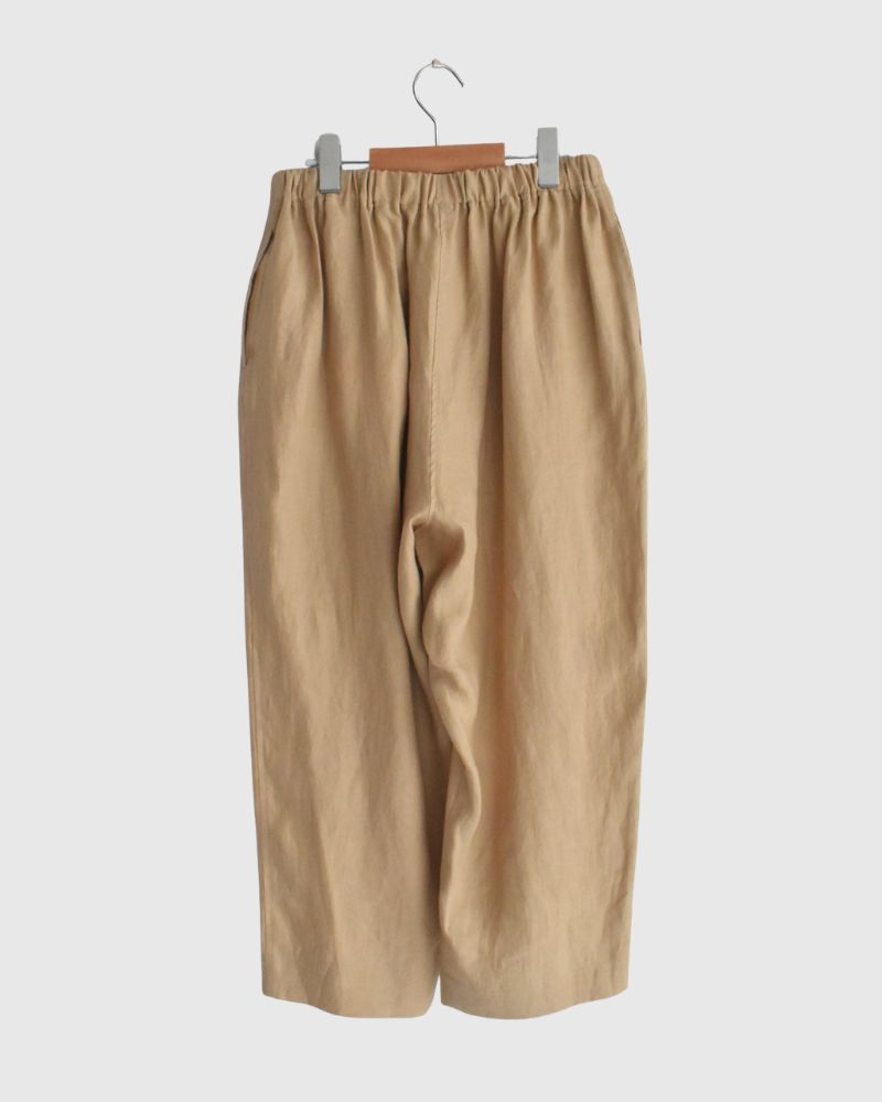 アシメポケットベイカーパンツ（LINEN） Beige