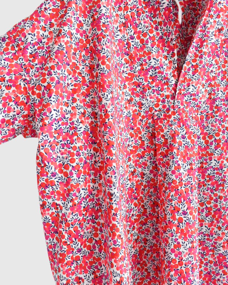 スキッパーシャツ（LIBERTY） WiltshireRed
