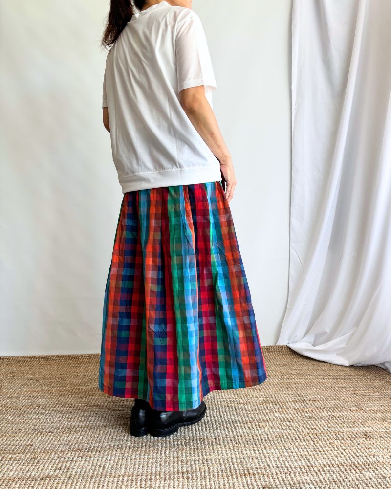 CHECK A LINE SKIRT 'FELINA' Multi