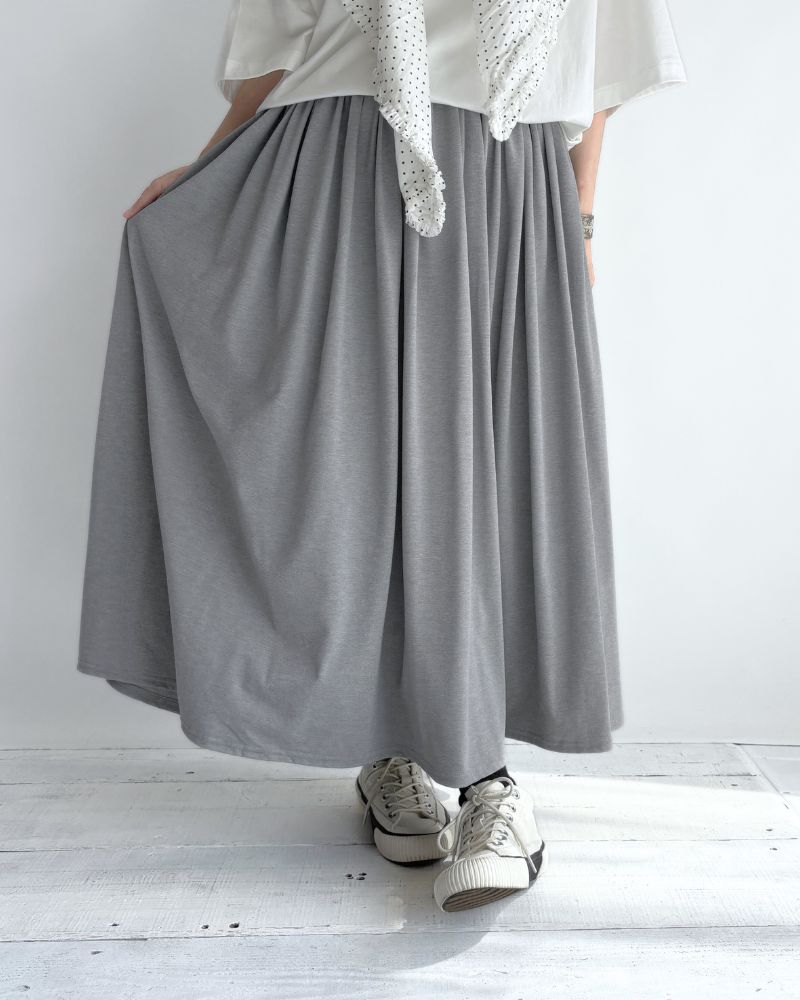 UVカット ギャザースカート Gray
