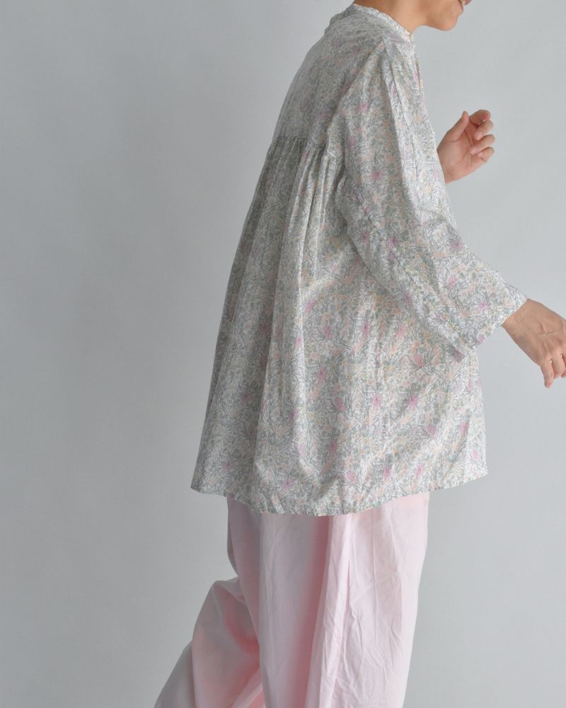 LIBERTY PRINT シャツブラウス Iris