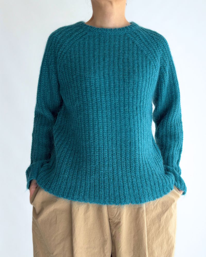 モヘアプルオーバー Turquoise