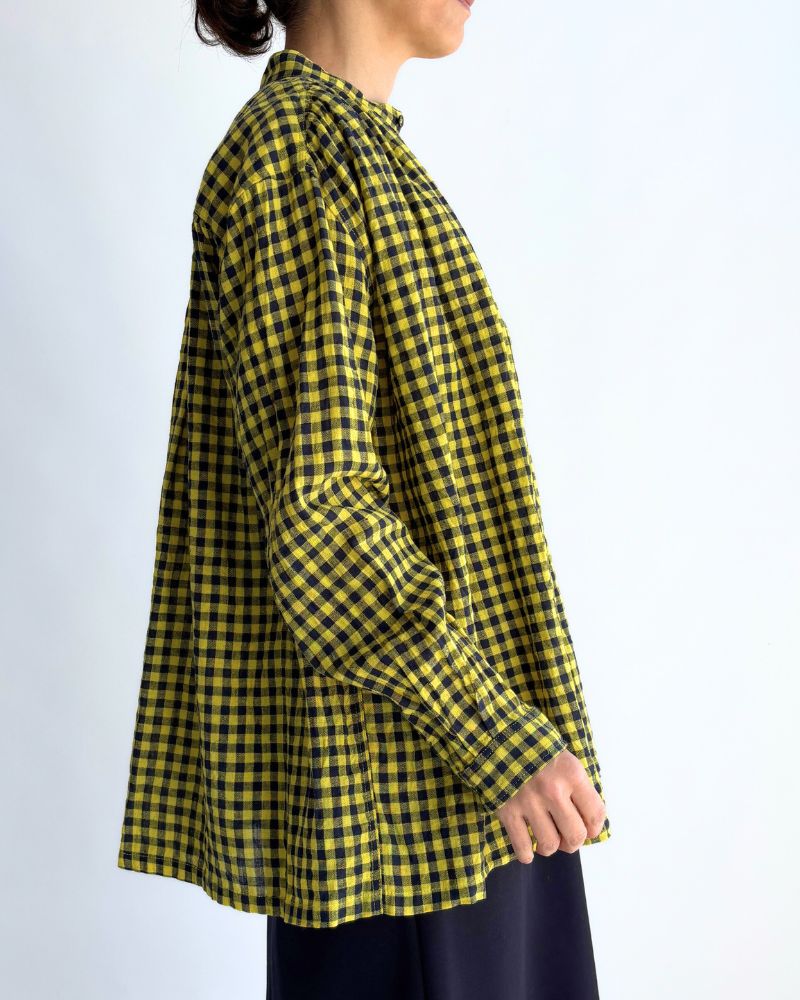 ギンガムチェック シャツ Yellow