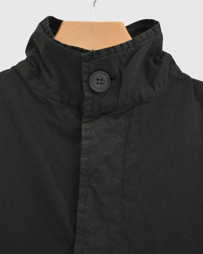ガーメントダイショートコート Black