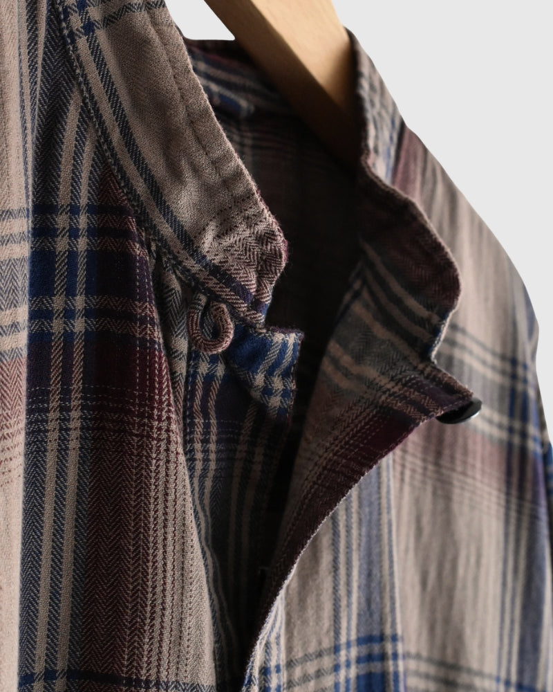 STAND COLLAR SHIRT Mocha
