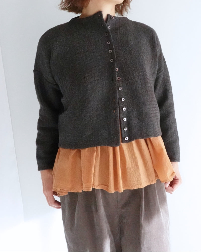 ボトルネックボイルニット Brown