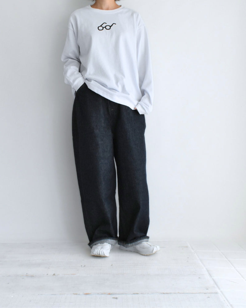 メンズのめがねTee White