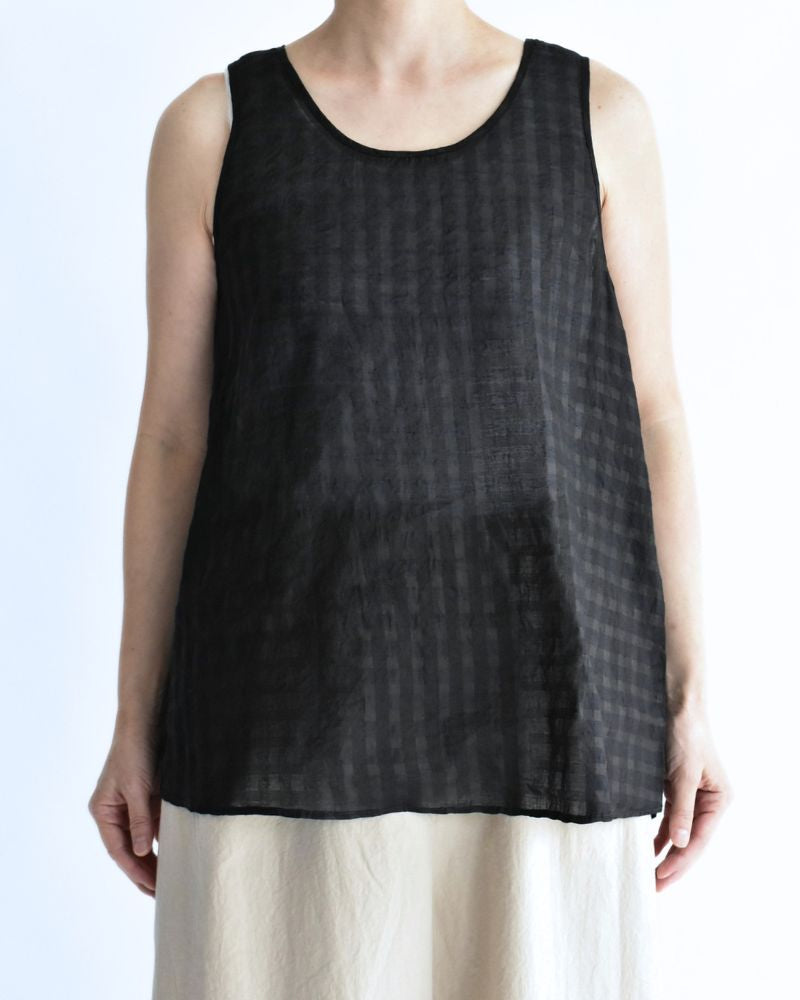 U-NECK TANK TOP Black