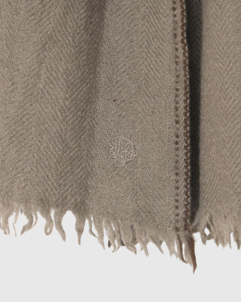 WOOL STOLE 32x188cm Beige/Brown