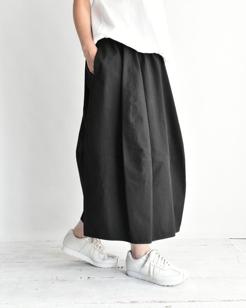 リブバレルスカート Black